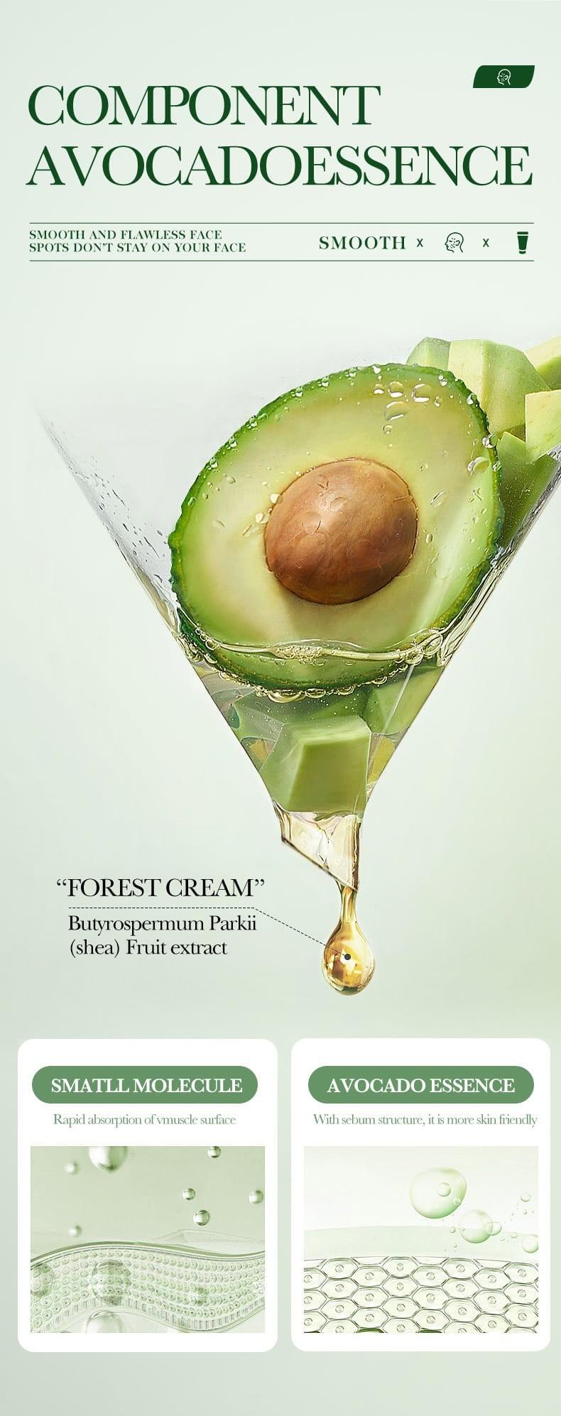 Limpieza profunda limpiador facial aguacate orgánico