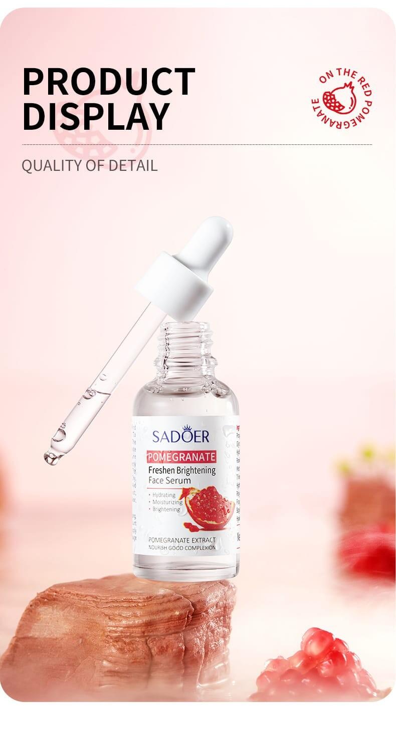 Luminosidad inmediata serum facial granada vegano