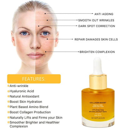 Elasticidad renovada con sérum boost colágeno