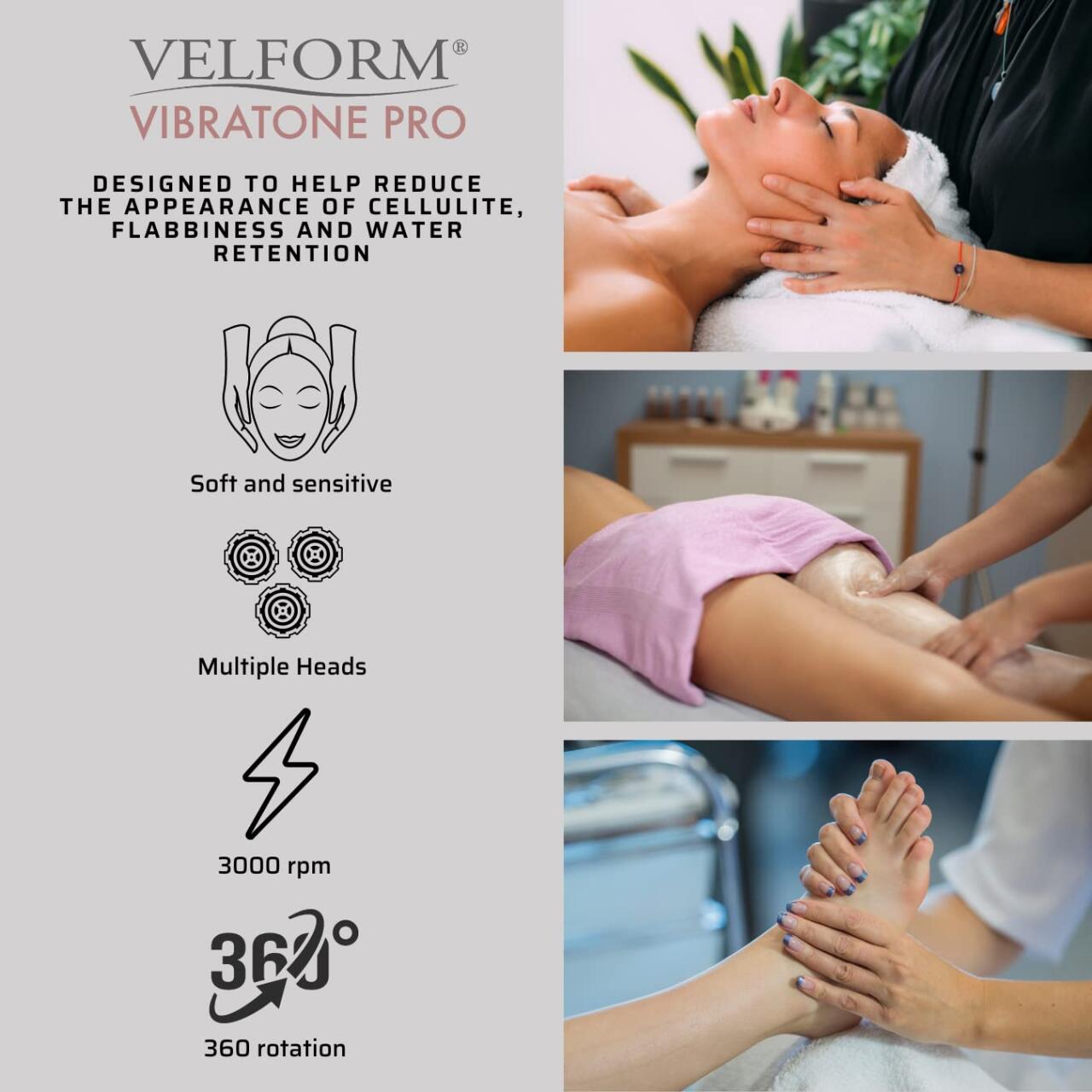 Masajeador anticelulítico corporal profesional reafirmante con vibración